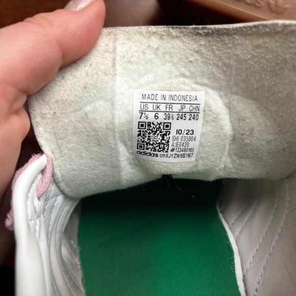 Adidas Originals Gazelle Bold in True Pink / Green / Cloud White - Picture 8 of 8